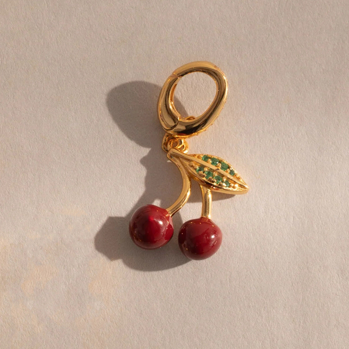 Fruit-themed Fully Diamond-encrusted Pendant Accessories