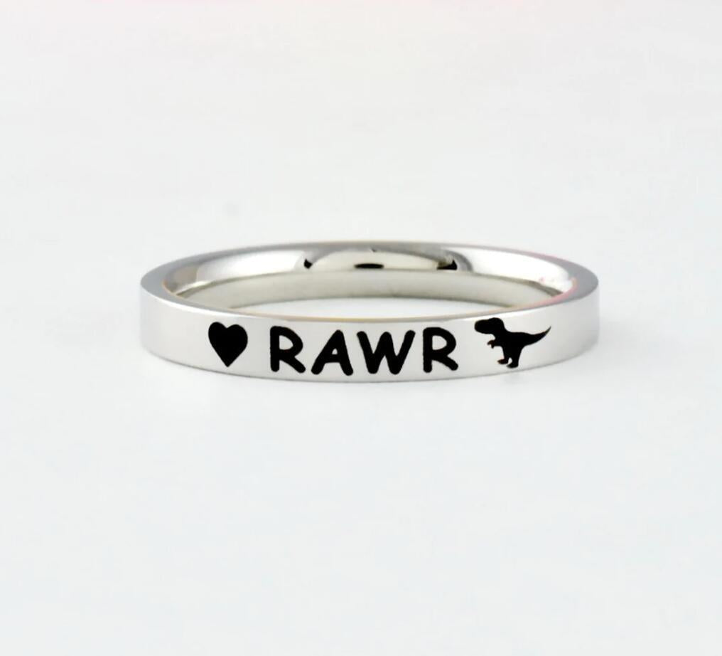 Creative Small Titanium Rings Best Friend