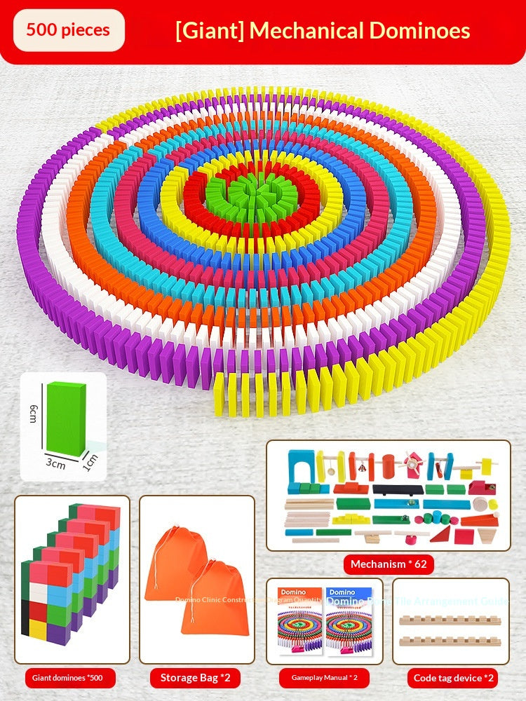 Educational Puzzle Toy Mechanism Building Blocks Gift Dominoes