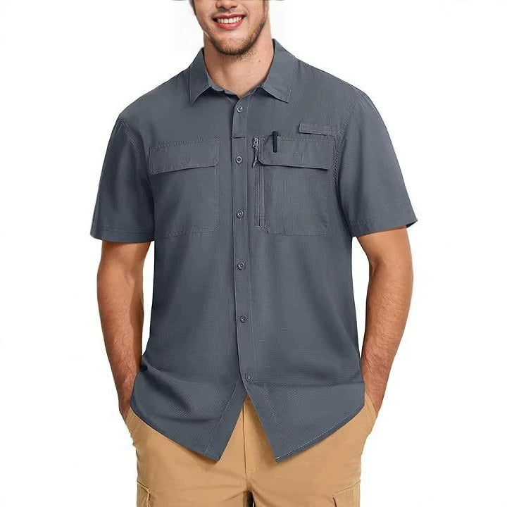 Solid-color Outdoor Quick-drying Breathable Lightweight Shirt