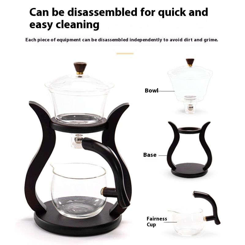 Magnetic Glass Automatic Tea Set Accessories