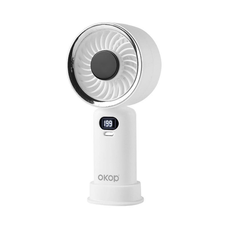 KP-F30 New Model Handheld Fan Factory High Speed Digital Display Includes Base Hot Selling Item Long Battery Life
