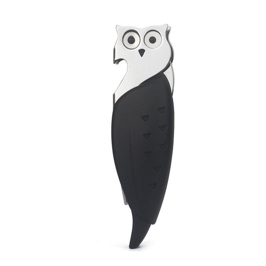 Creative Owl And Seahorse Wine Corkscrew Stainless Steel Multi-function Portable Bottle Opener Household Gift
