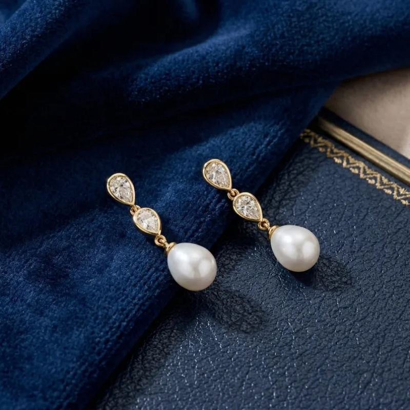 Best-selling Pearl Pendant Earrings Niche Design With A Premium Feel