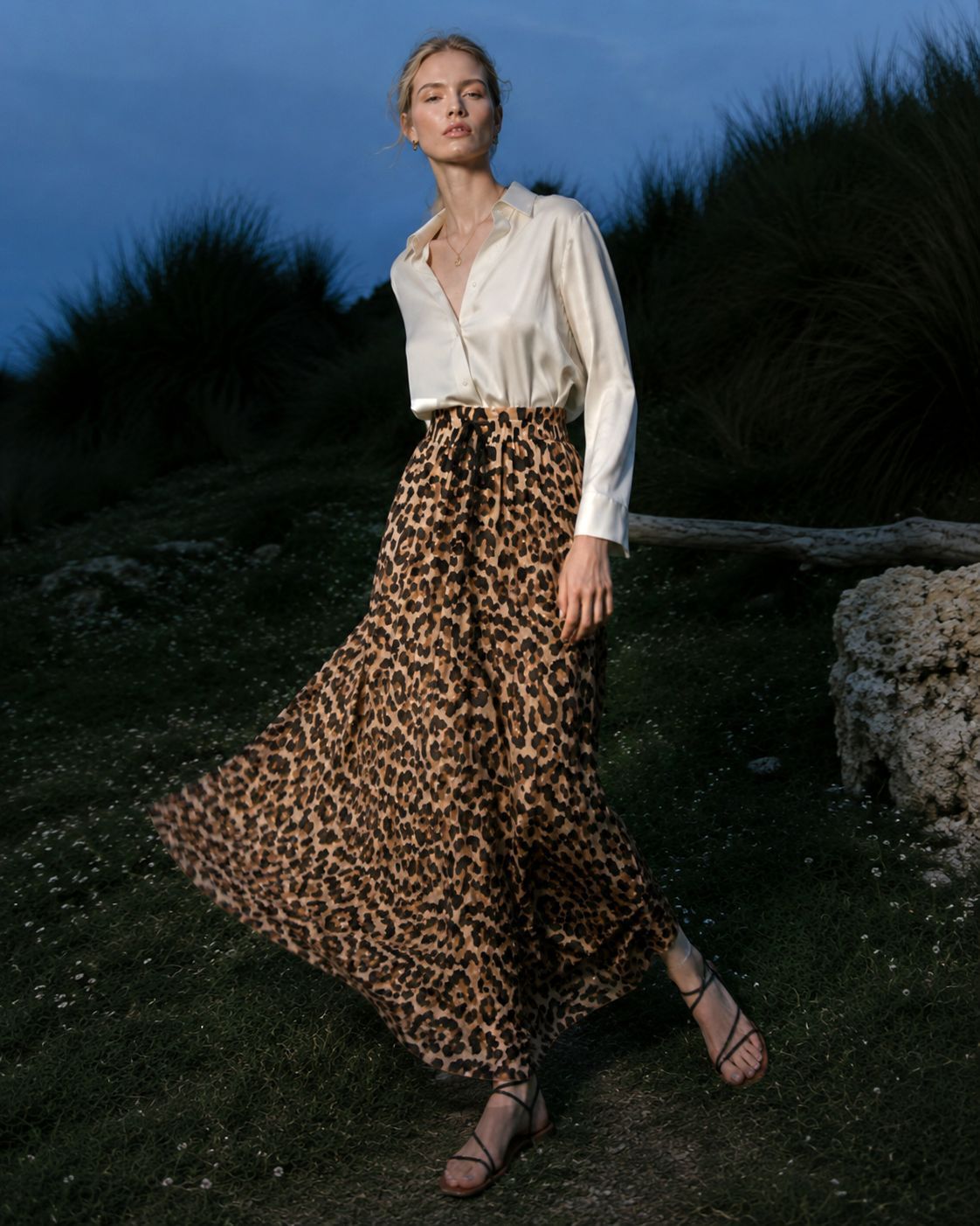 Womens Fashion Loose-Fit Sexy Printed Dress