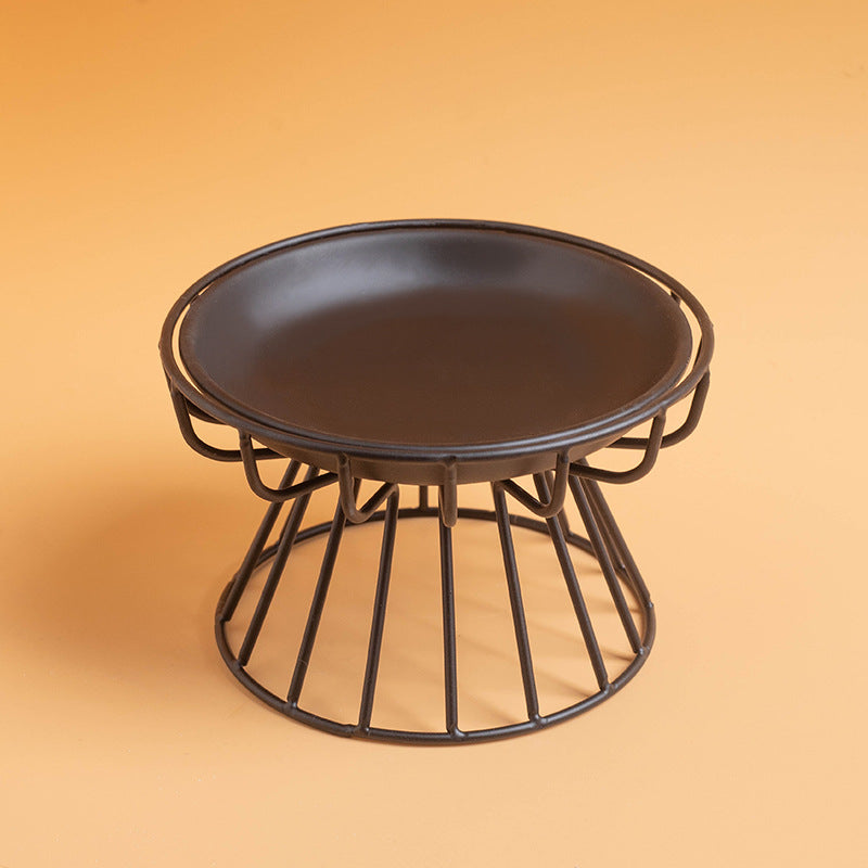 Elevated Pet Food Bowl Stand  Neck Support Feeding Rack For Cats And Dogs