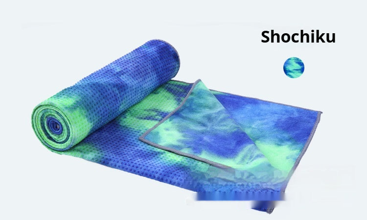 Fitness Towel Non-slip Exercise Drape Multi-color Tie-dye Yoga Towel