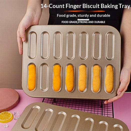 Ladyfinger Biscuit Cake Cookie Pan Tray Household Oven Mold Baking Tools