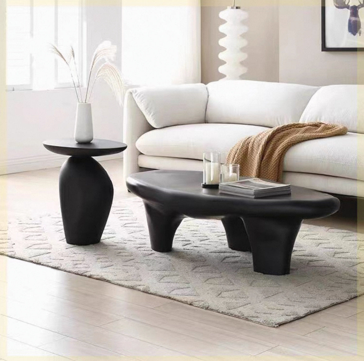 Black Irregular-shaped Pebbles For Home Use