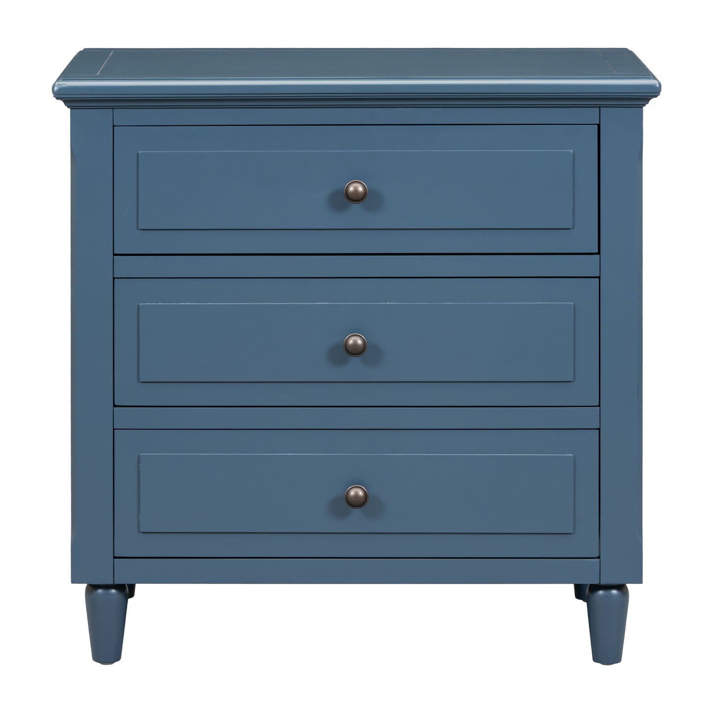 U-STYLE 28 Pine Wood Nightstand With 3 Drawers And Smooth Gliding Rails  Simple Bedside Cabinet With Metal Handle  Minimalist Sofa Side Table With Rubber Legs For Bedroom Sofa Couch Office