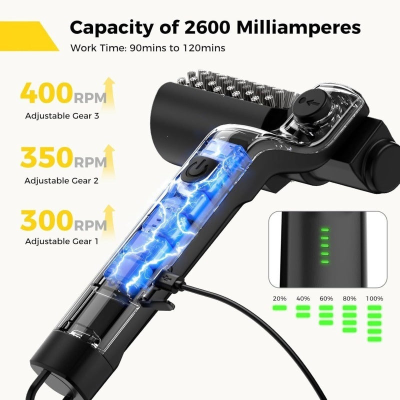 2026 New Popular Electric BBQ Brush For Cleaning BBQ Grills, Heavy-Duty Oil Stain Brush, High Temperature Resistant