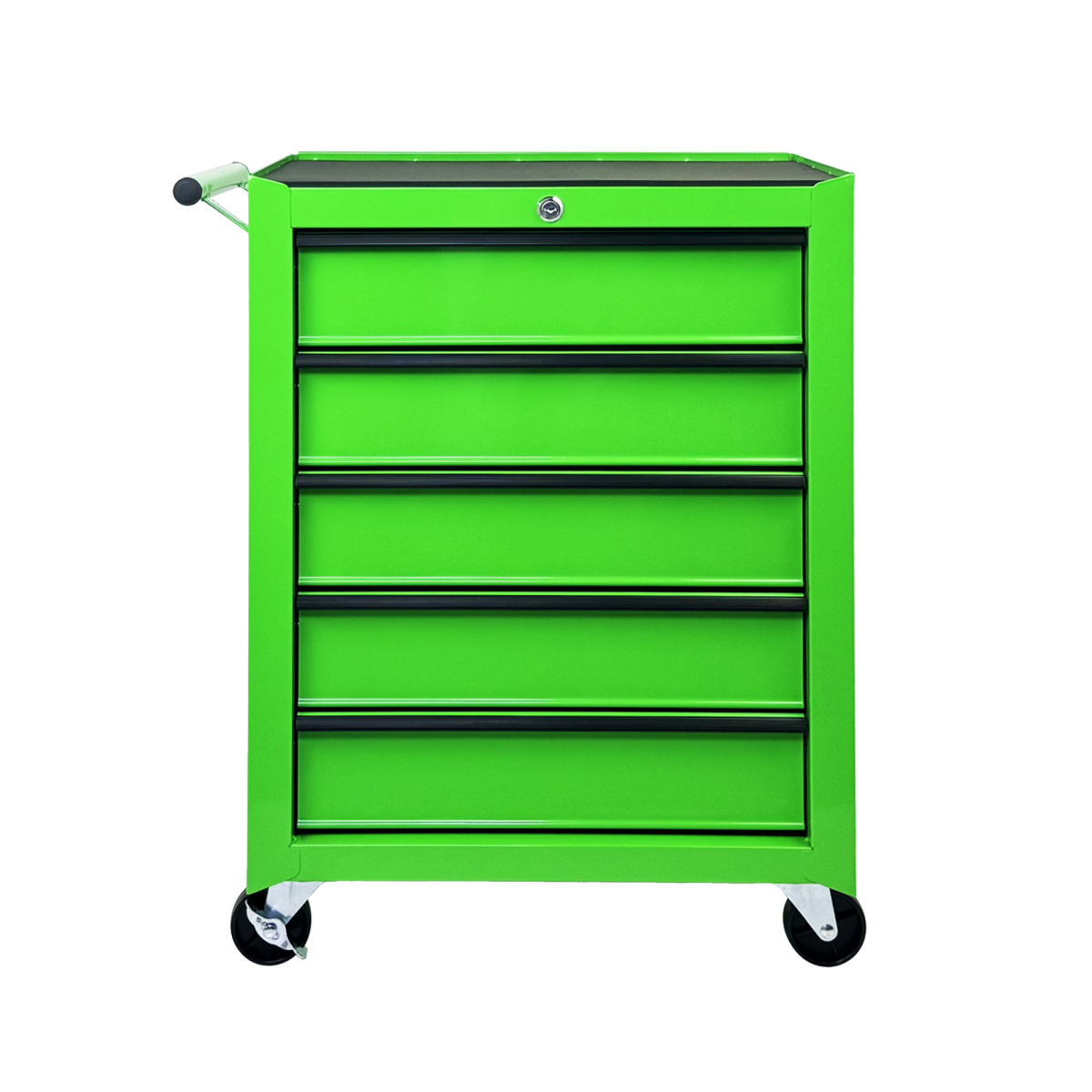 Rolling Metal Tool Chest with 5 Drawers, 20" 5-Drawer Tool Chest Cabinet with Ball Bearing Drawer Slides, Steel Tool Storage Box Organizer -GREEN