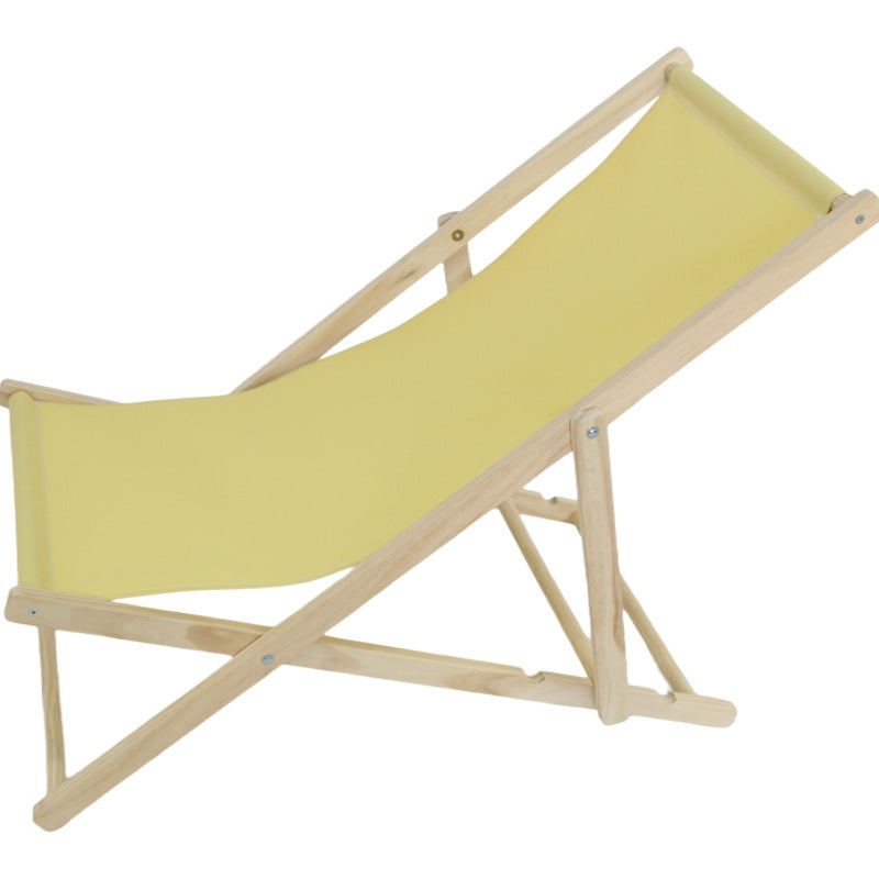 Solid Wood Beach Chair Outdoor Lounge Chair
