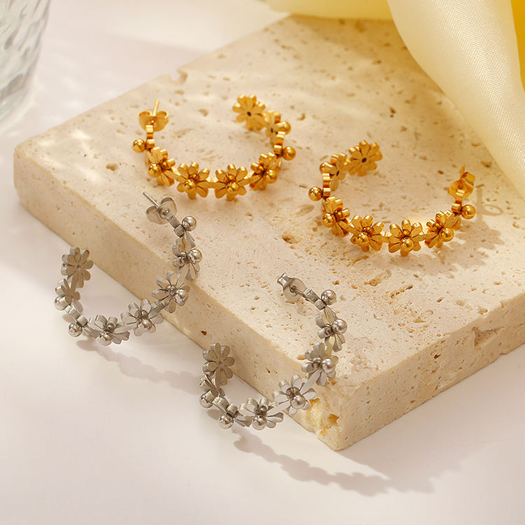 Flower Special Interest Light Luxury Versatile Accessories New Earrings