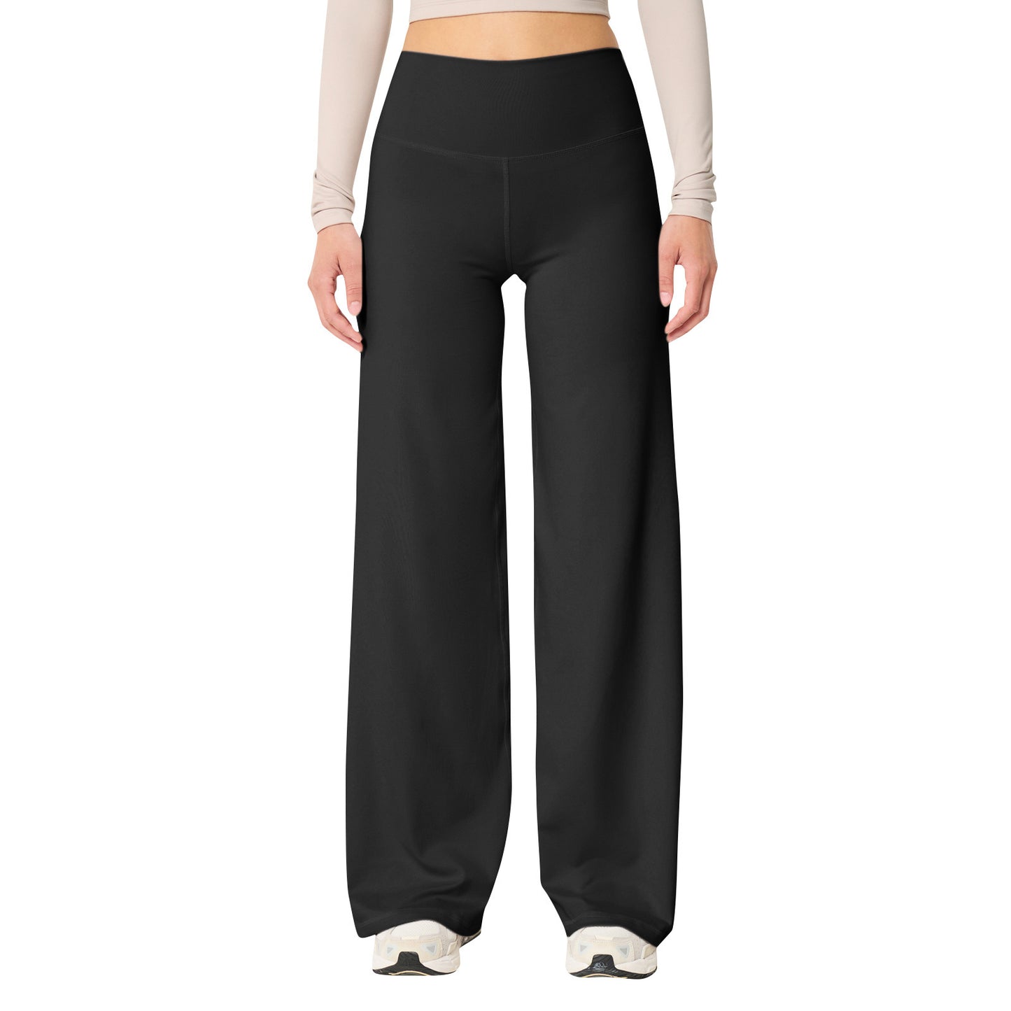 Women's High-Waist Loose Yoga Pants - Wide-Leg Fitness Leggings for Sports and Casual Wear