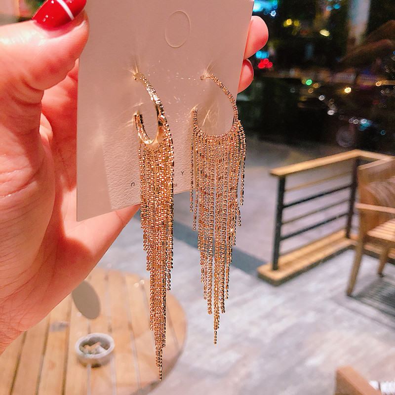 Electroplated Silver Needle Korean-style Trendy Earrings For Women
