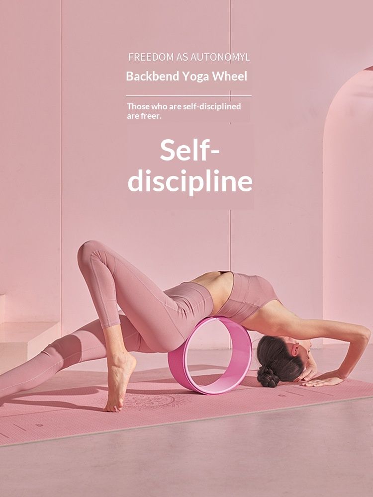 High-Density EVA Yoga Wheel Home Pilates Circle Backbend Aid Beginner Spinal Release Rolling Trainer