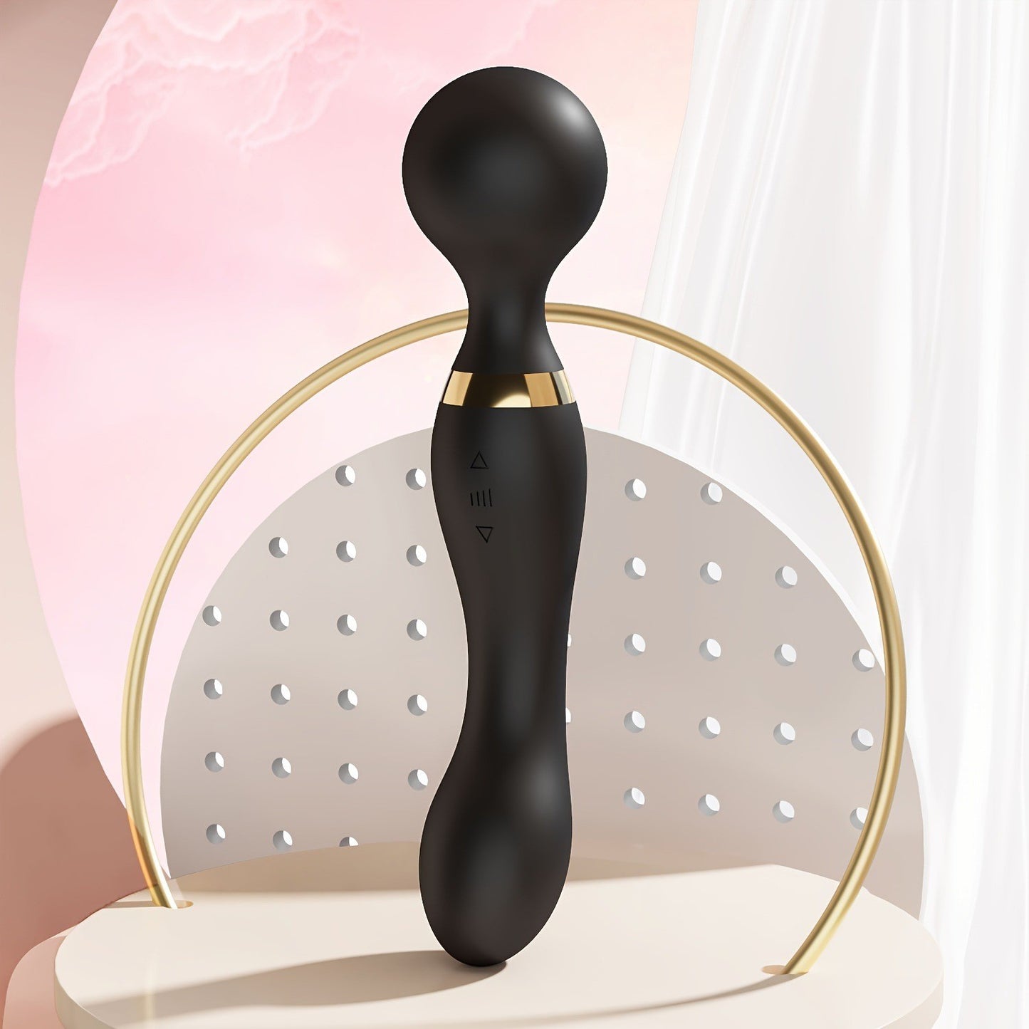 Multi-Speeds-Silicone-Double-Head-Full-Body-Massager-Vibrator-Mute Rechargeable