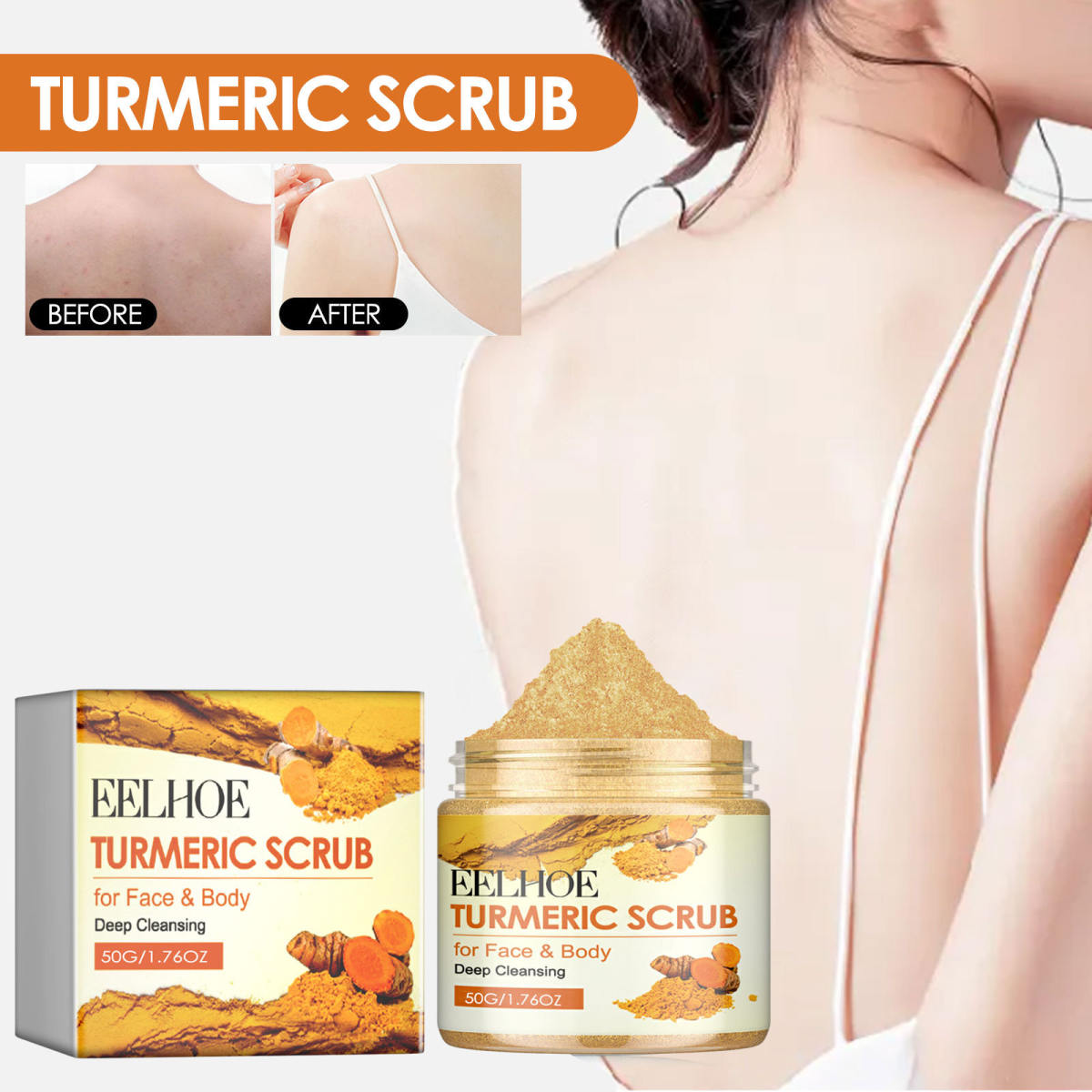 Massage Exfoliating Turmeric Facial Scrub