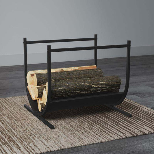 Durable Wooden Storage With A Large-capacity Firewood Rack
