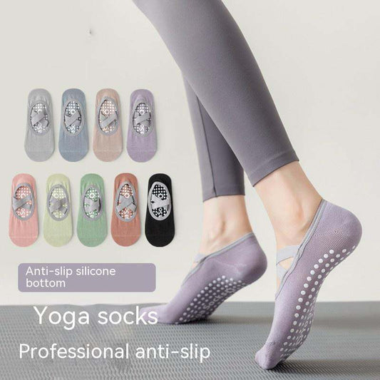 Women's Non-slip Cross Strap Yoga Socks