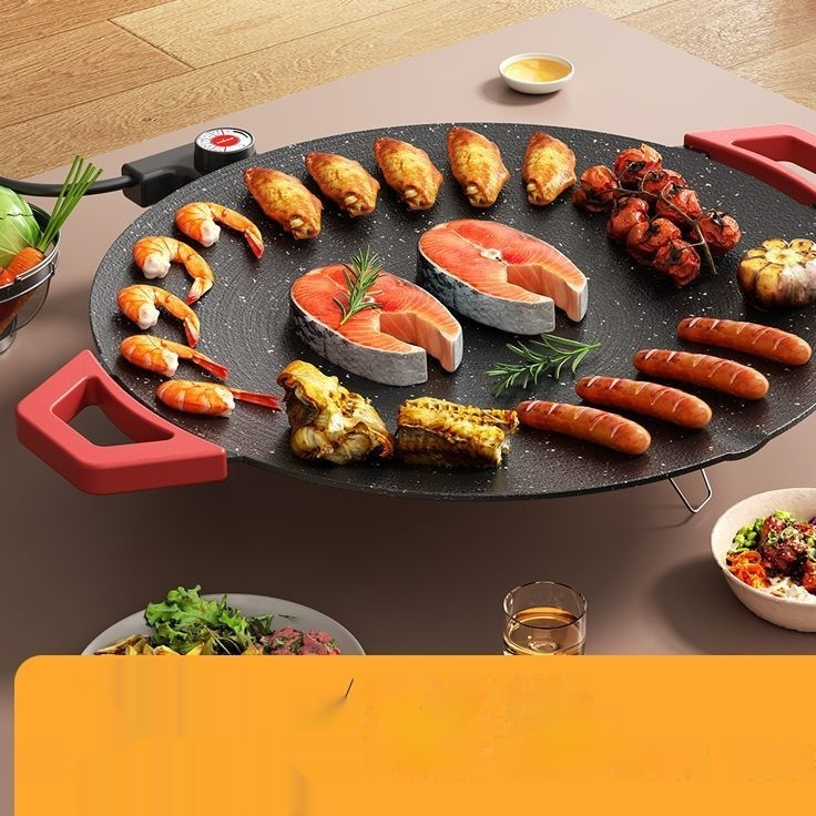 Smoke-free Korean-style Barbecue Griddle For Home Useperfect For Grilling Meat On A Hot Plate