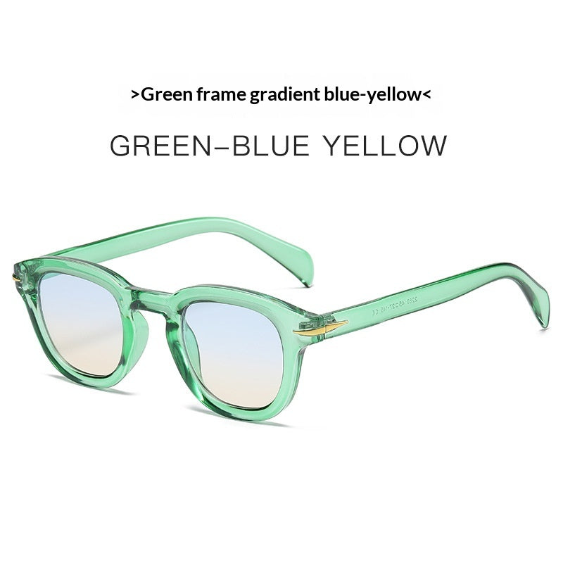 Korean-style Trendy Round-studded Small-frame Sunglasses