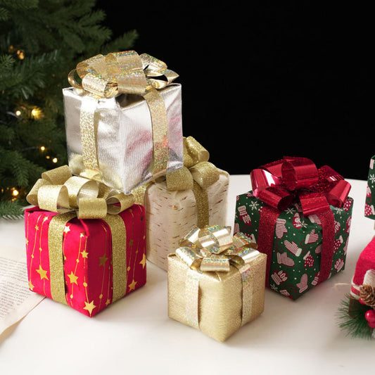 Foam Christmas Decorations Tabletop Ornaments Gift Box