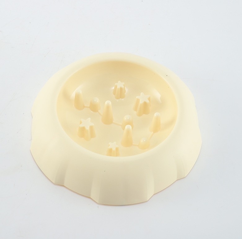 Pet Slow Food Bowl-Rice White-PP-1 piece