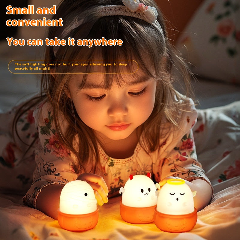 Sleeping With Pat Small Night Lamp Children's Bedroom USB Charging Bedside Lamp