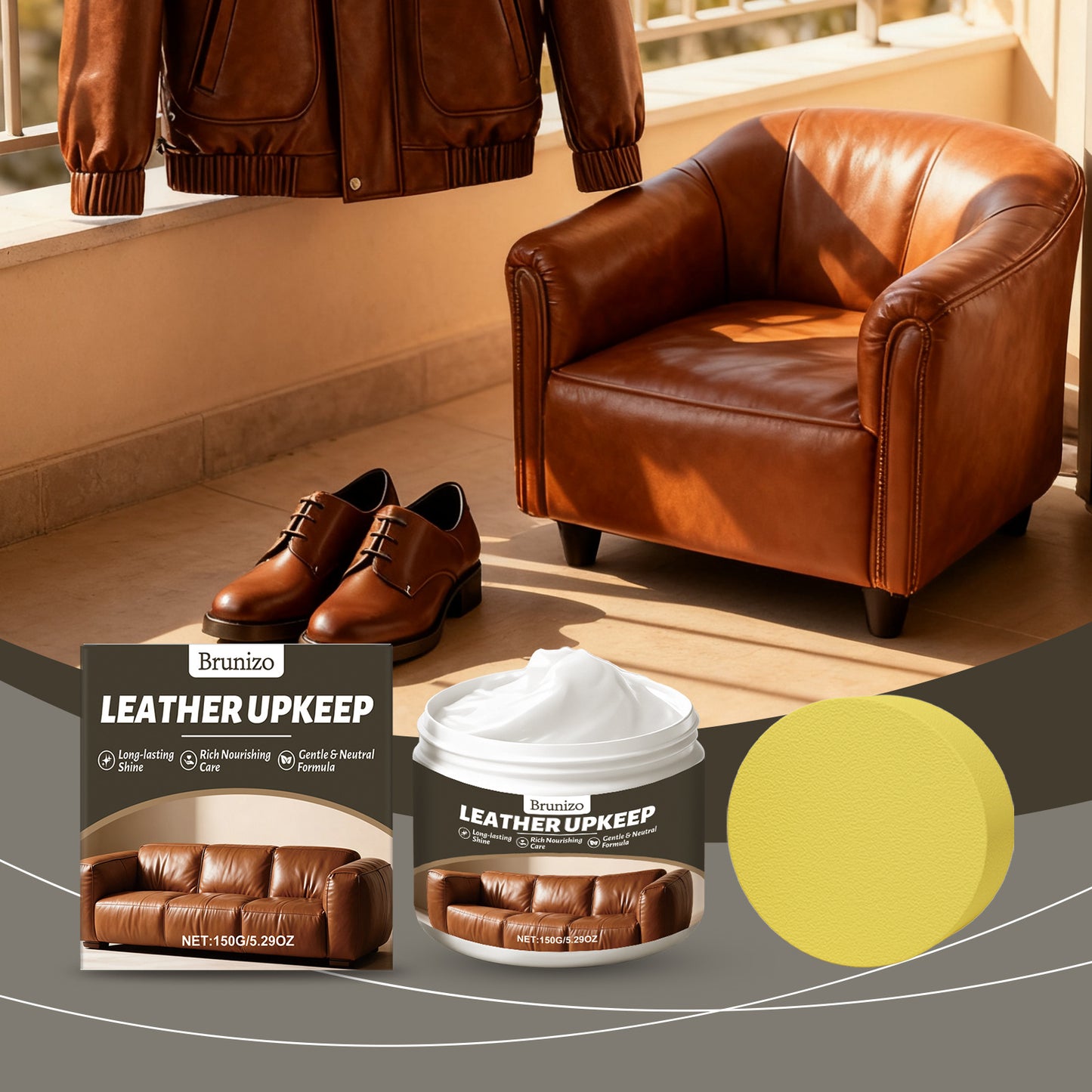Mild Cleansing Moisturizing Nourishing And Brightening Wool Grease Care Cream For Furniture Restoration