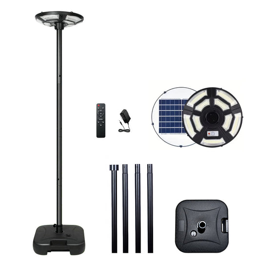 Solar Energy Power Circular UFO Street Lamp ,LED Solar Garden Lights, Solar Lights For Outside,Highway Lighting,Household Courtyard,Rural Construction And Street Light Pole --  Include  Pole