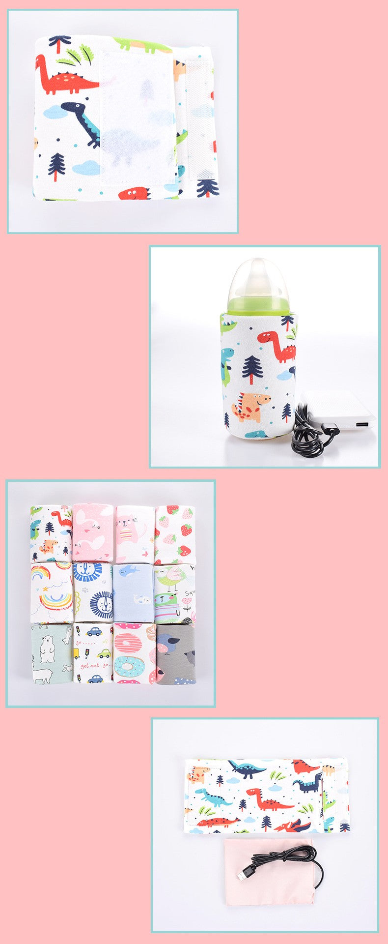 Baby Baby Bottle Insulation Cover USB Portable Thermal Bag Thickened Feeding Bottle Cover