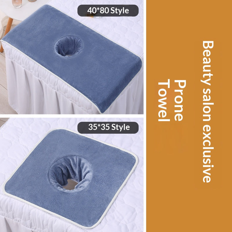 Beauty Salon Hole-Punched Lying-Down Towel For Massage