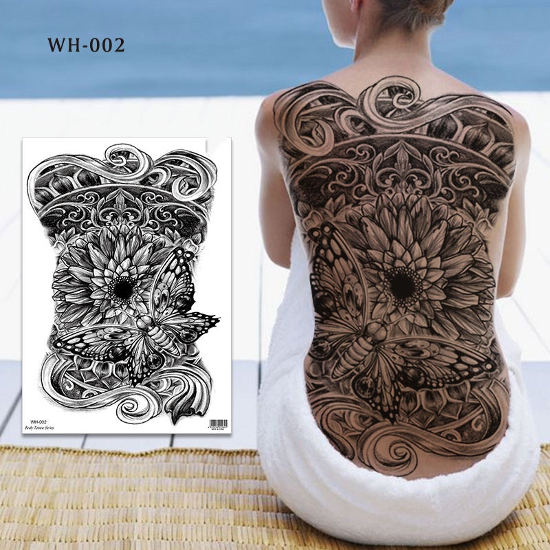 Tiger And Beauty Tattoo Stickers For Men And Women