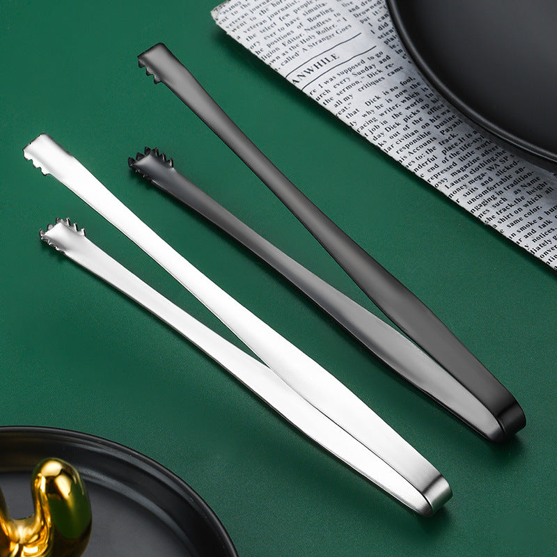 Stainless Steel Non-Slip Ice Tongs Food Tongs