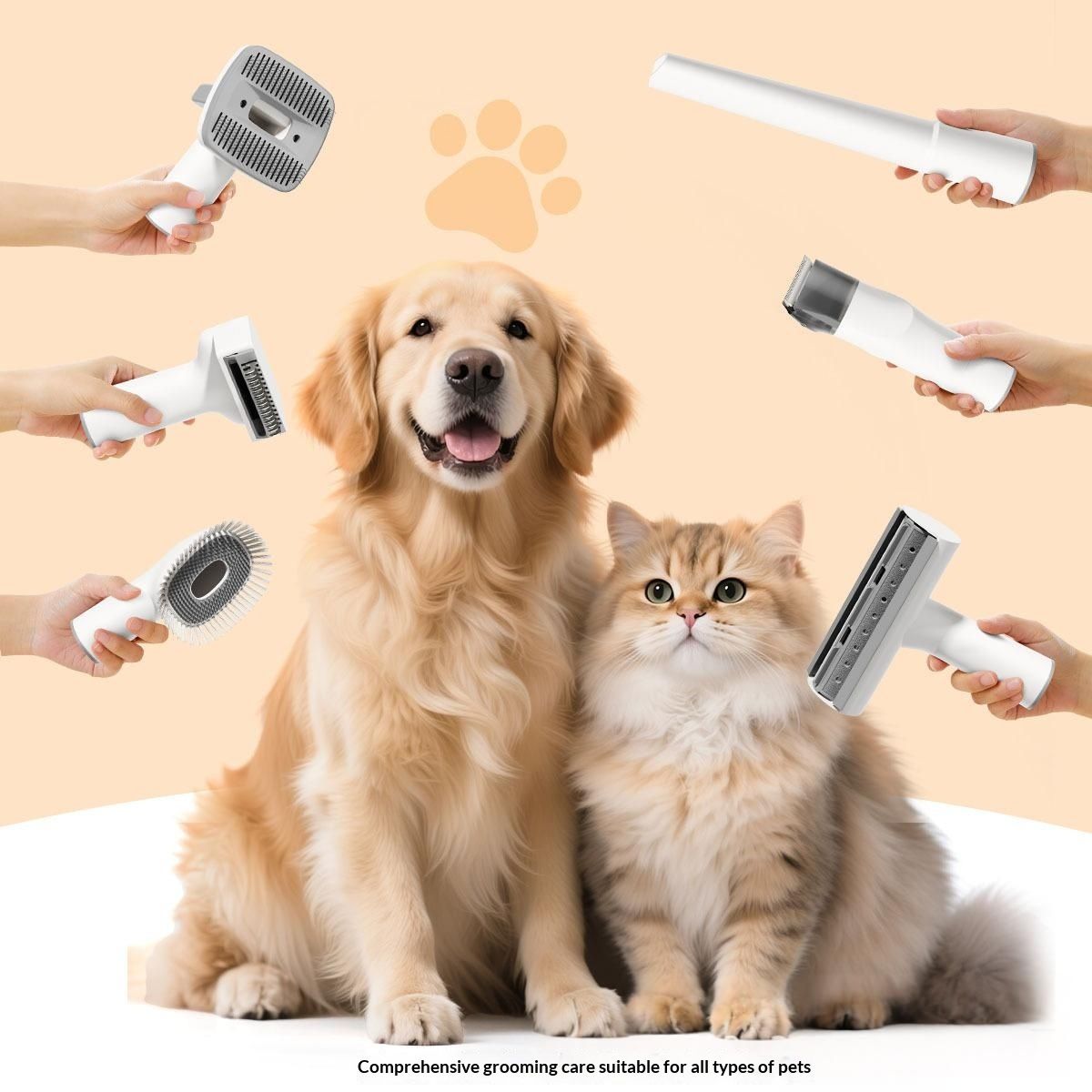 Multi-Function Pet Grooming Trimmer And Hair Remover