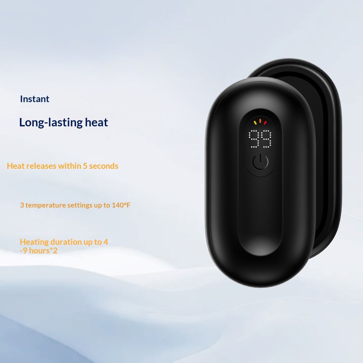 Smart Digital Display Three-Setting Adjustable Temperature Magnetic Hand Warmer