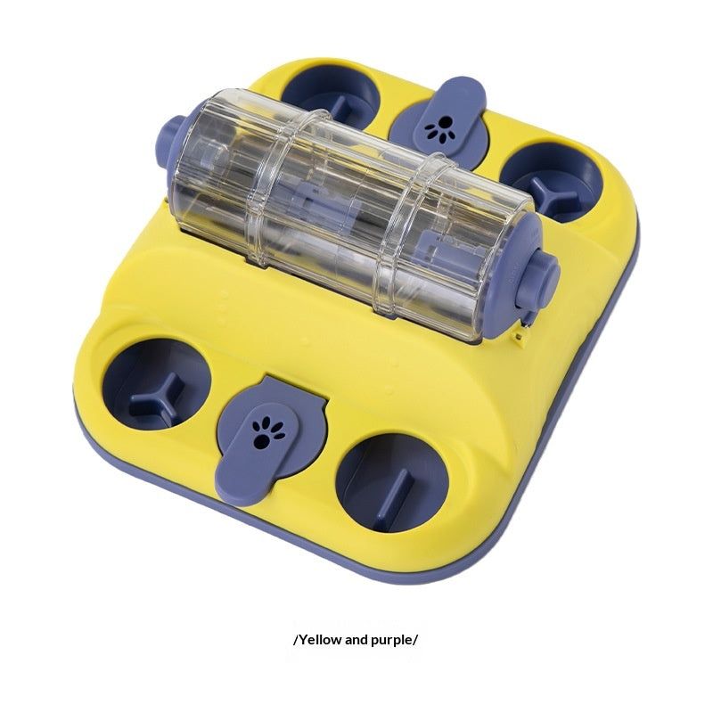 Pet Toy Food-dispensing Cat Slow Feeder Rolling Bowl