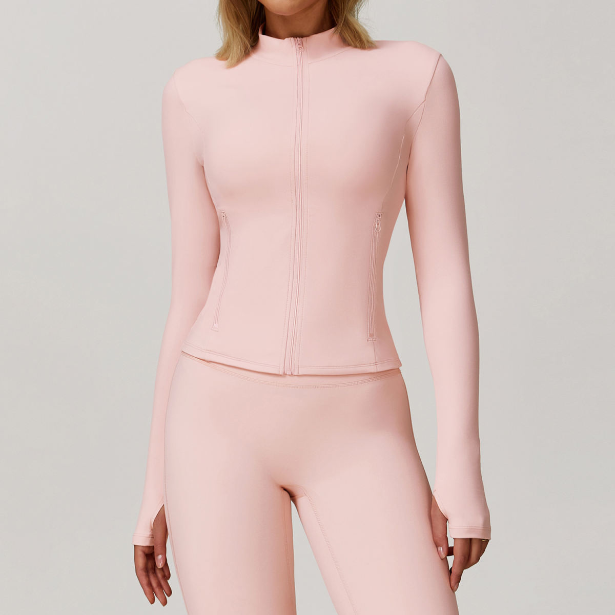 Long-sleeve Zipper Quick-drying Yoga Jacket Sports Workout Clothes