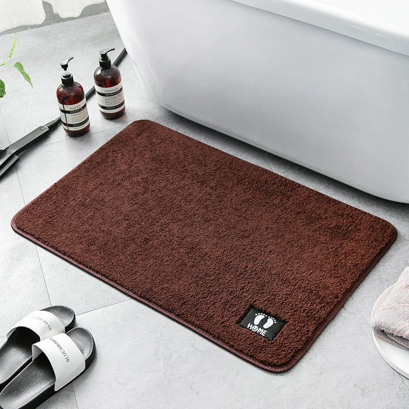 Ultra-fine Fiber Faux Cashmere Bath Mat Water-absorbent And Non-slip Floor Mat For Home Bedroom Rug Living Room Carpet
