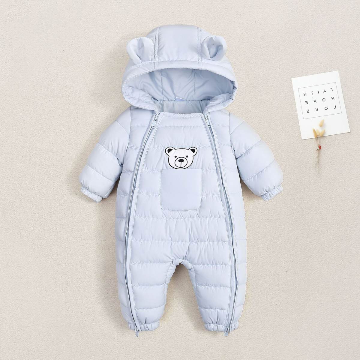 Outdoor One-piece Jumpsuit Set Cotton-padded Jacket