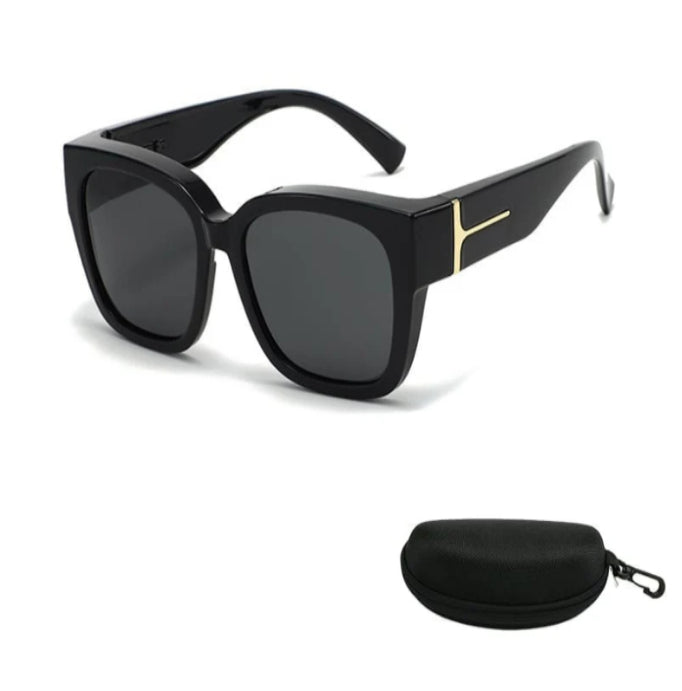 Korean-style Oversized Myopia Glasses With A Leopard Print For A Premium Look