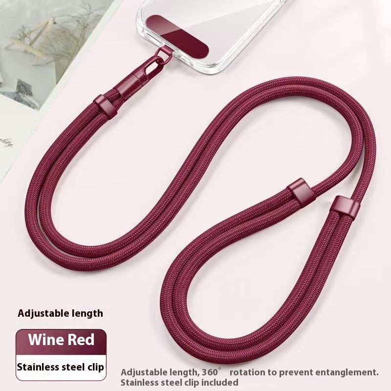 Mobile Phone Portable Adjustable Short Anti-theft Clip Strong Lanyard