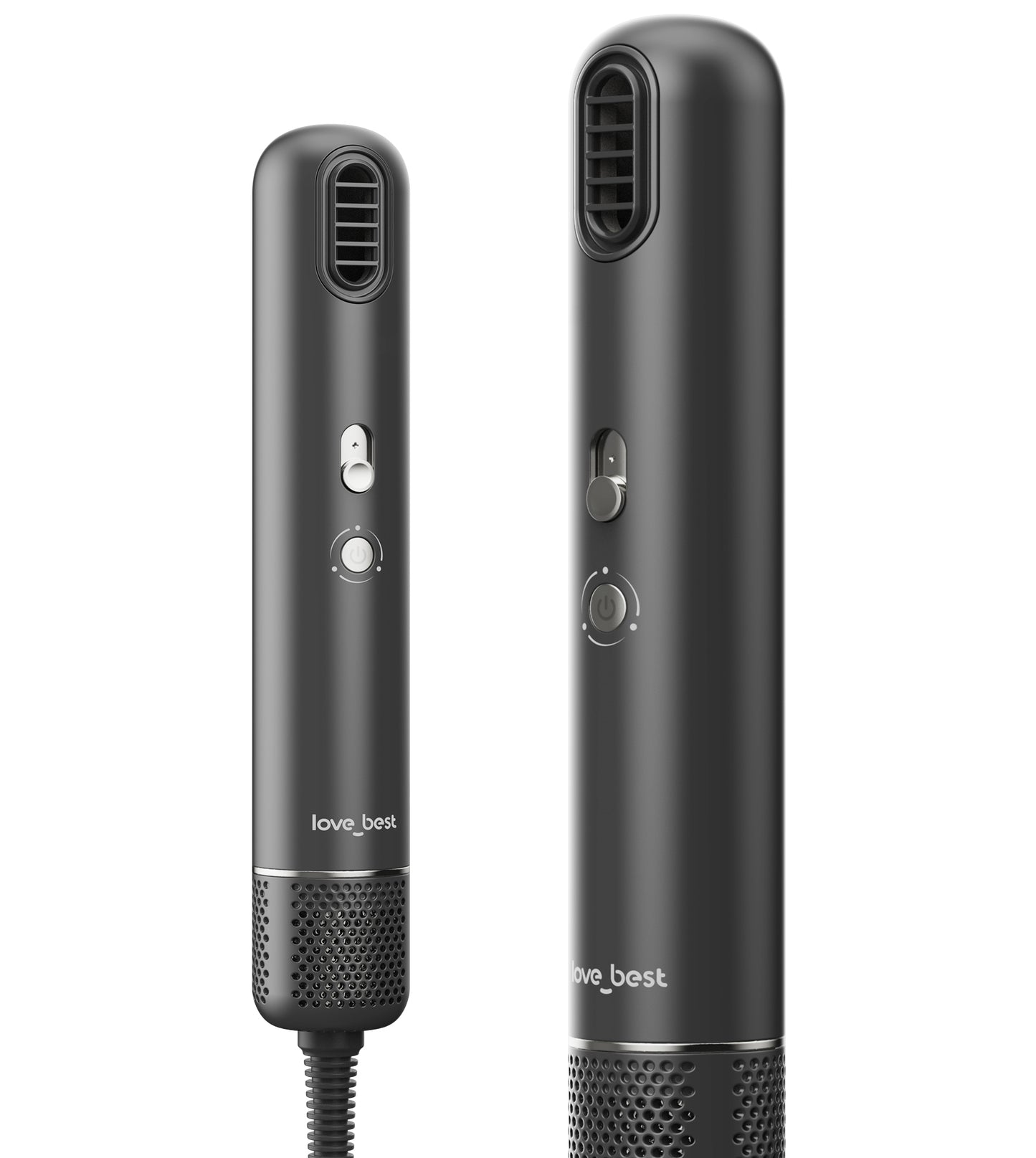 Portable High-Speed Ionic Hair Dryer, 253g Lightweight Compact Blow Dryer With 110,000 RPM Brushless Motor, 1 Billion Negative Ions, Stepless Airflow Control & Gentle Mode, Gray