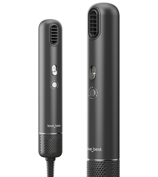 Portable High-Speed Ionic Hair Dryer, 253g Lightweight Compact Blow Dryer With 110,000 RPM Brushless Motor, 1 Billion Negative Ions, Stepless Airflow Control & Gentle Mode, Gray