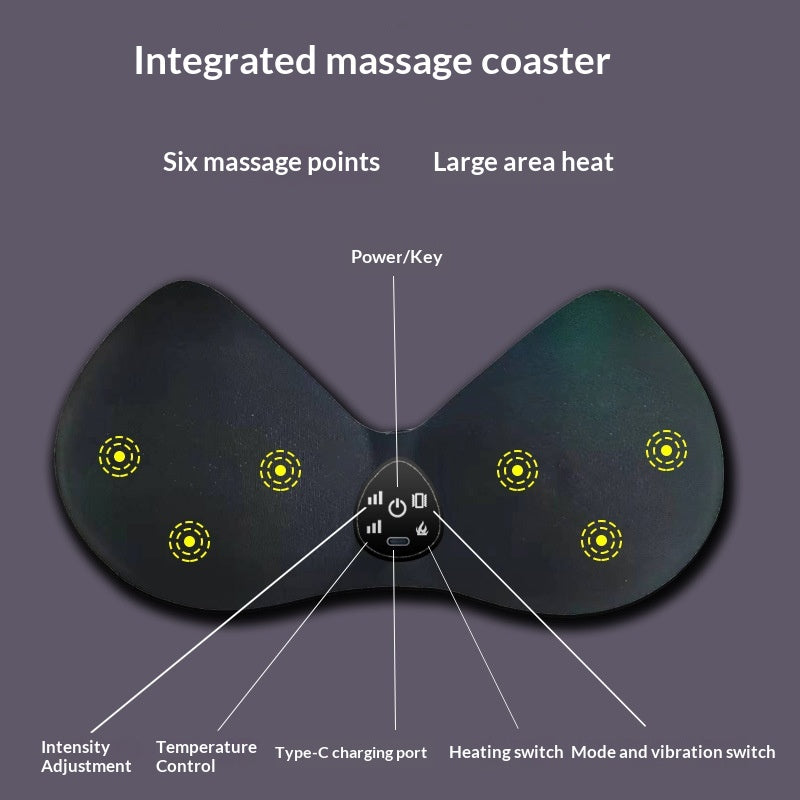 Smart Chest Massager With Charging Constant Temperature Vibration And Heat Therapy Features