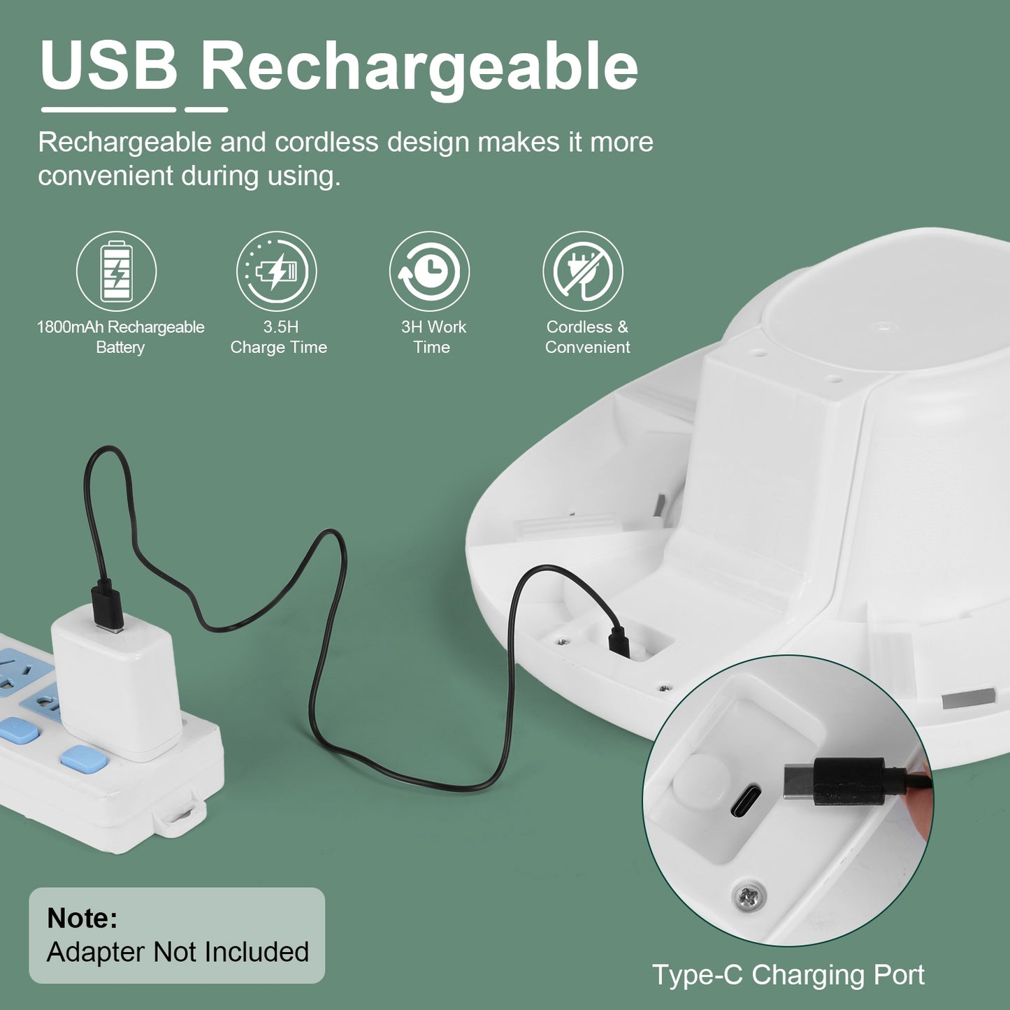 1Pc Electric Sitz Bath Tub Sits Bath Soak Pan For Home  Salts Bowl Postpartum Care Basin For Toilet Seat With Dual Nozzles 3-Level Water Flow Water Temperature Display 1800mAh Battery For Women Men
