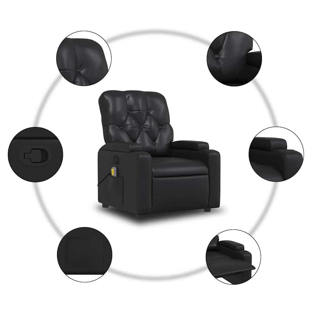 Recliner Chair in Faux Leather,   Massage Chair in Faux Leather,   Massage Chair