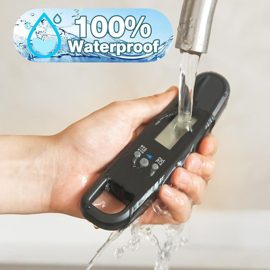 Black Electronic Food Meat Barbecue Thermometer